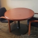 42" Round Table w/ Black Post Base